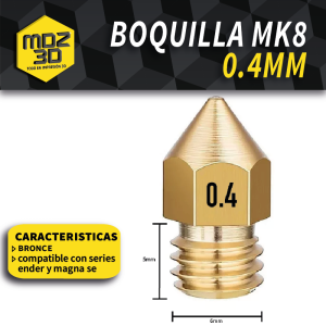 Boquilla Nozzle MK8 0.4mm