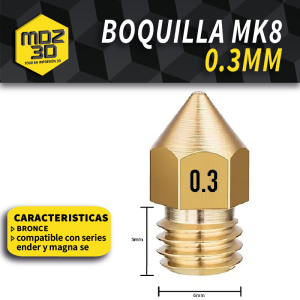 Boquilla Nozzle MK8 0.3mm