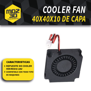 cooler fan capa 40x40x10 mendoza repuesto creality hellbot impresion 3d